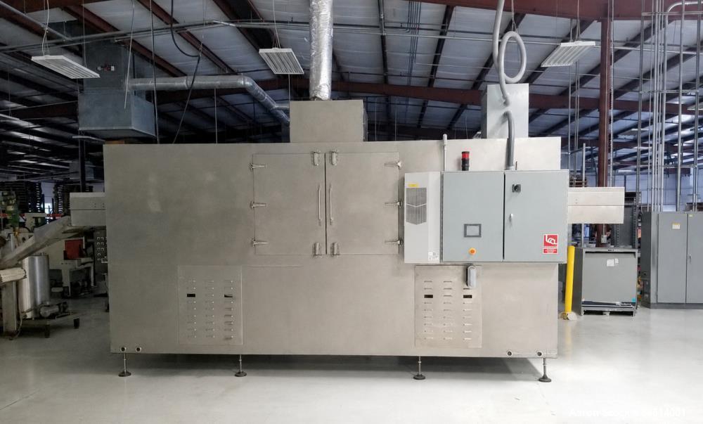 Used American Extrusion International One-Pass Oven Dryer, Model 1P1036SAE – Continuous Stainless Steel Dryer Rated Up to 1,000 Lbs/Hour