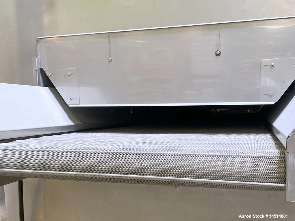 Used American Extrusion International One-Pass Oven Dryer, Model 1P1036SAE – Continuous Stainless Steel Dryer Rated Up to 1,000 Lbs/Hour
