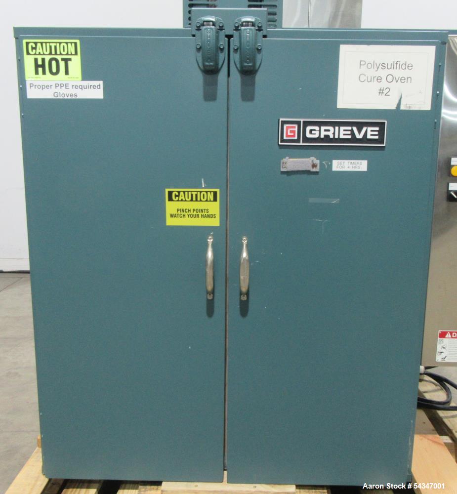 Used Grieve Model 323 Bench Oven – 36" x 22" x 42", 150°F, 5 Shelves