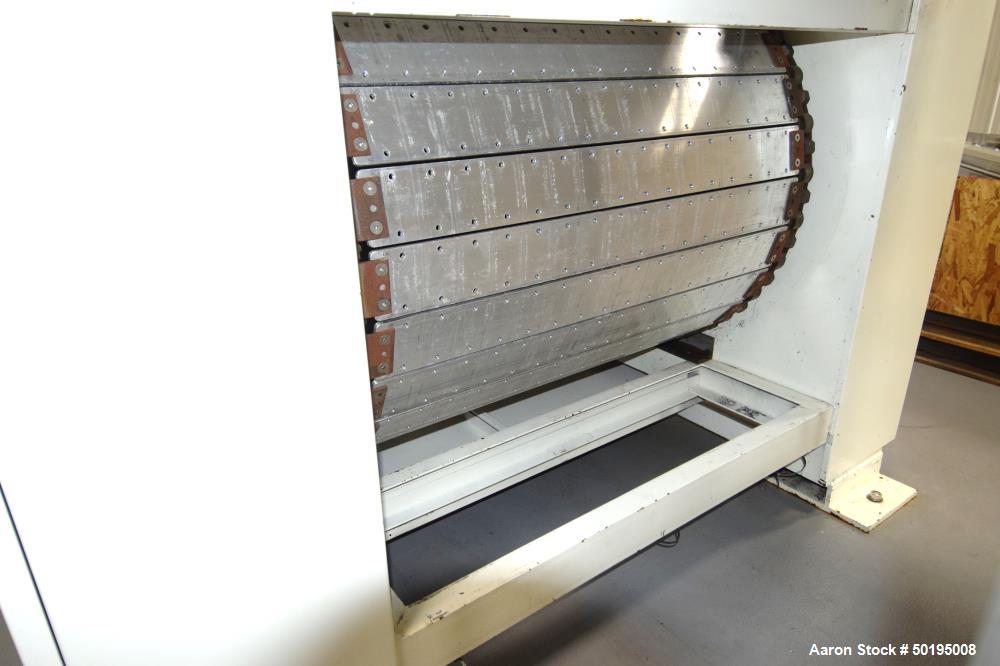 Used Dong Yang Food Machinery LPG Direct Cyclotherm Hybrid Oven. (3) Zones total, (1) direct heating section approximate 10.6m long, (2) indirect heating zones approximate 26m total. Baking length 37...