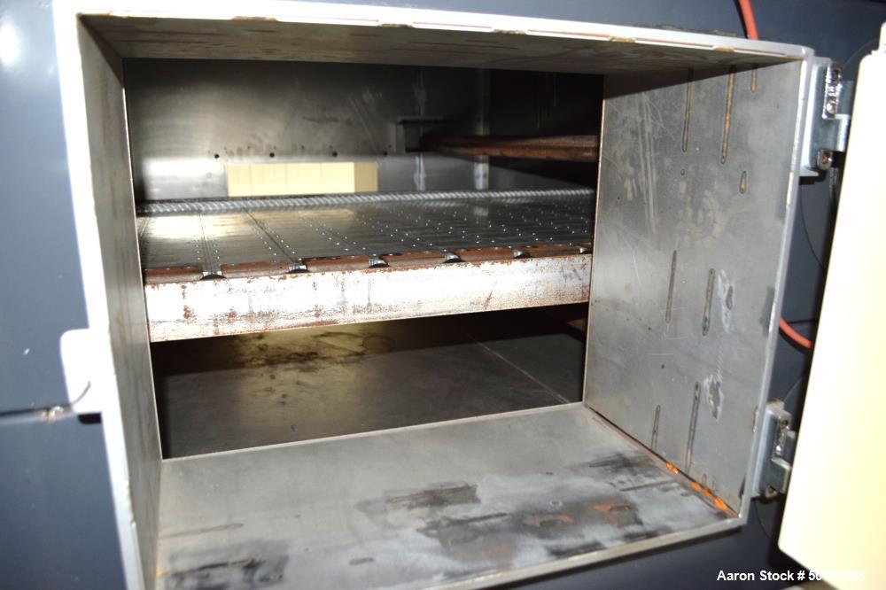 Used Dong Yang Food Machinery LPG Direct Cyclotherm Hybrid Oven. (3) Zones total, (1) direct heating section approximate 10.6m long, (2) indirect heating zones approximate 26m total. Baking length 37...