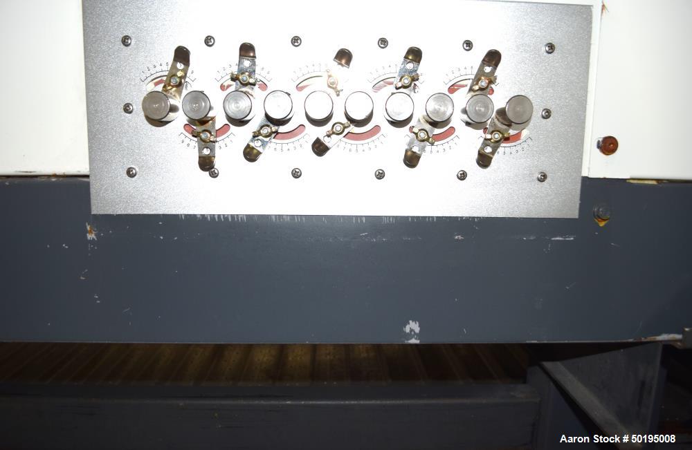 Used Dong Yang Food Machinery LPG Direct Cyclotherm Hybrid Oven. (3) Zones total, (1) direct heating section approximate 10.6m long, (2) indirect heating zones approximate 26m total. Baking length 37...
