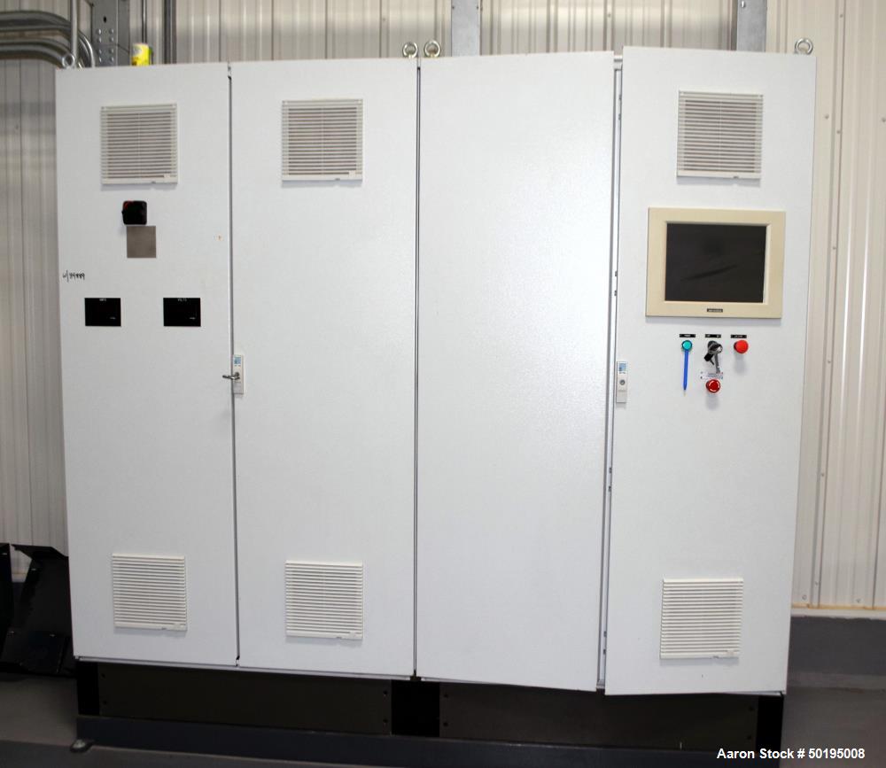 Used Dong Yang Food Machinery LPG Direct Cyclotherm Hybrid Oven. (3) Zones total, (1) direct heating section approximate 10.6m long, (2) indirect heating zones approximate 26m total. Baking length 37...