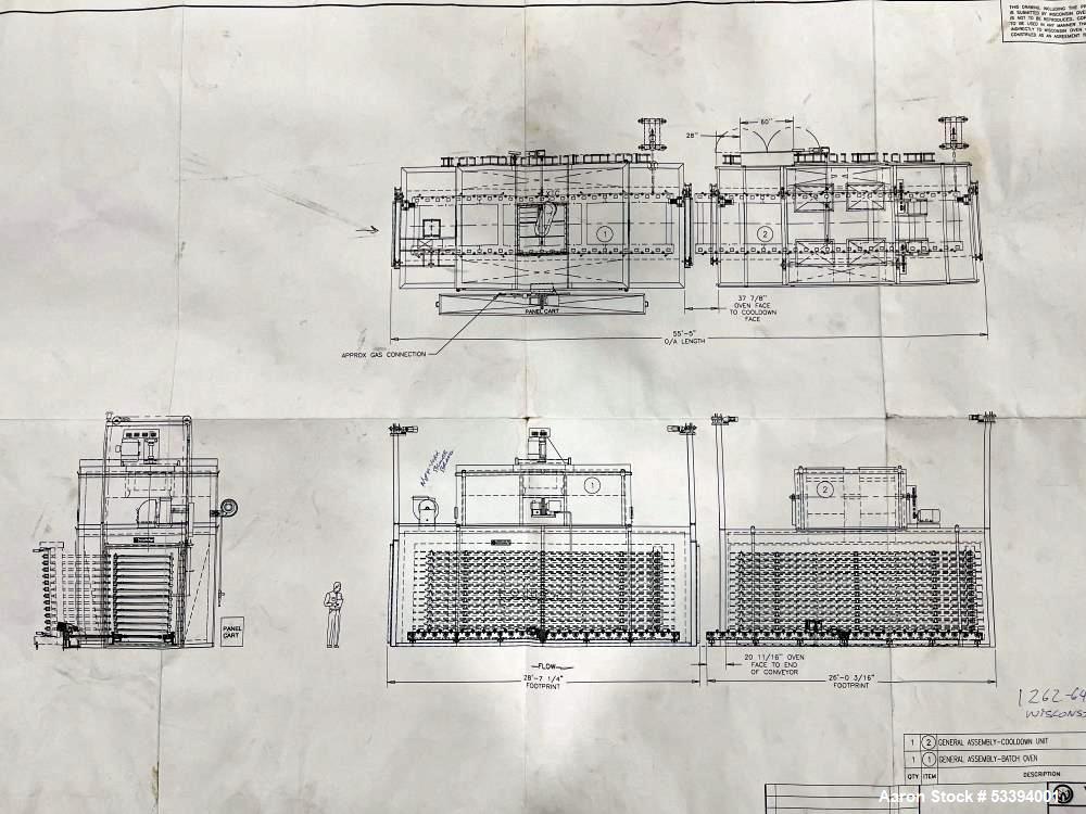 Wisconsin Oven Corporation Batch Oven, Batch-7/26/10-G/EP.