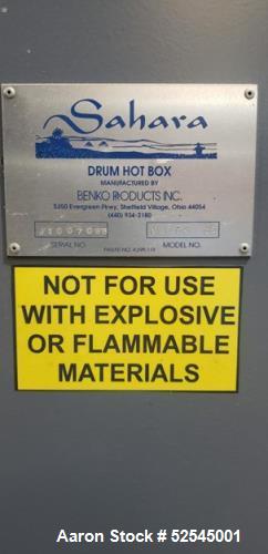 Used Benko Products Sahara Drum Hot Box