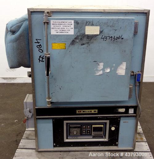 Used Blue M Mechanical Convection Oven, Model DC-206C. 304 Stainless steel chamber 20" wide x 20" high x 18" deep, 4.2 cubic feet interior volume. Temperature range 343 degrees C. / 650 degrees F. Hi...