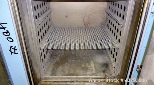 Used Blue M Mechanical Convection Oven, Model DC-206C. 304 Stainless steel chamber 20" wide x 20" high x 18" deep, 4.2 cubic feet interior volume. Temperature range 343 degrees C. / 650 degrees F. Hi...