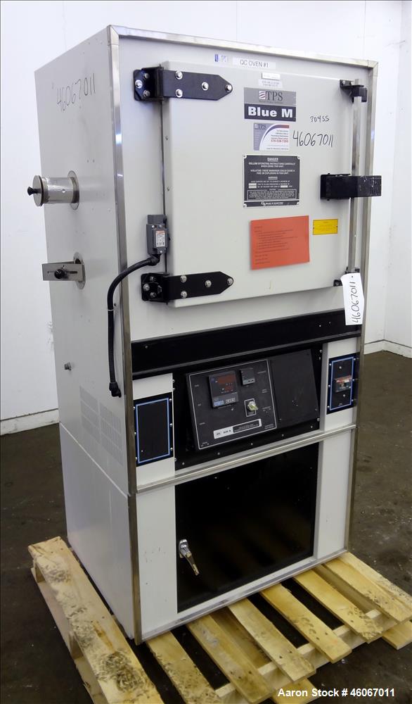 Used Thermal Product Solutions Blue M Electric Oven, Model DCW-206-G-ST350. 4.2 Cubic feet 304 stainless steel chamber 20" wide x 18" deep x 20" high with (2) shelves. Approximate temperature range 5...