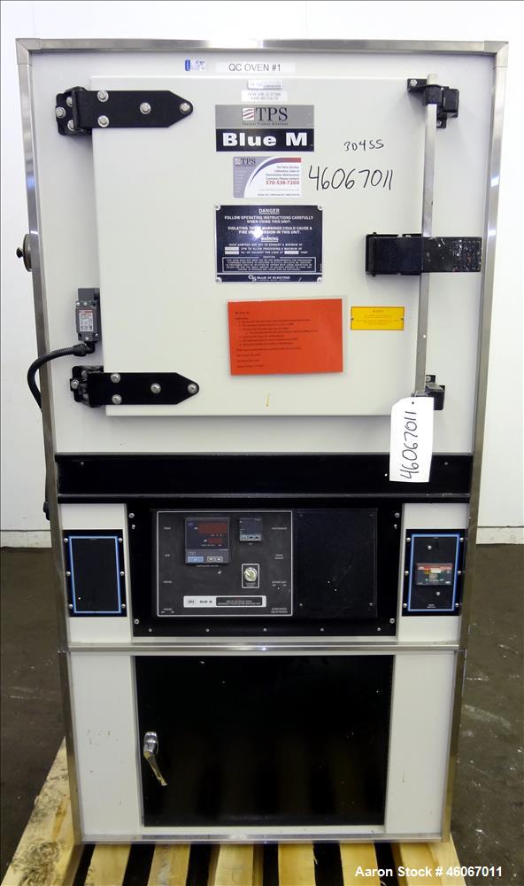 Used Thermal Product Solutions Blue M Electric Oven, Model DCW-206-G-ST350. 4.2 Cubic feet 304 stainless steel chamber 20" wide x 18" deep x 20" high with (2) shelves. Approximate temperature range 5...
