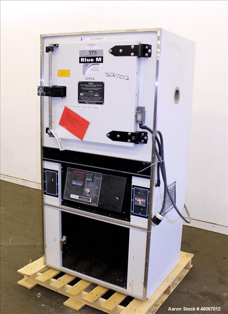 Used Thermal Product Solutions Blue M Electric Oven, Model DCW-206-G-ST350. 4.2 Cubic feet 304 stainless steel chamber 20" wide x 18" deep x 20" high with (2) shelves. Approximate temperature range 5...