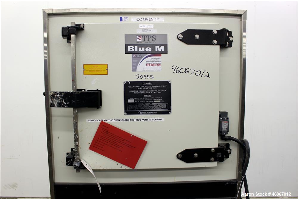 Used Thermal Product Solutions Blue M Electric Oven, Model DCW-206-G-ST350. 4.2 Cubic feet 304 stainless steel chamber 20" wide x 18" deep x 20" high with (2) shelves. Approximate temperature range 5...