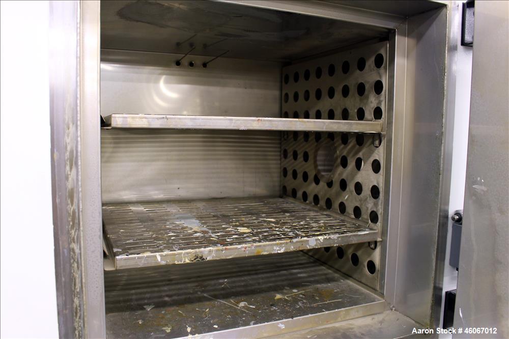Used Thermal Product Solutions Blue M Electric Oven, Model DCW-206-G-ST350. 4.2 Cubic feet 304 stainless steel chamber 20" wide x 18" deep x 20" high with (2) shelves. Approximate temperature range 5...
