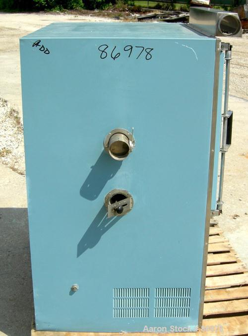 USED: Blue M mechanical convection oven, model POM-256G-1X. Stainlesssteel chamber 25" wide x 20" high x 20" deep, 5.8 cubic feet interiorvolume. Temperature range 343 deg C/650 deg F. Hinged front d...