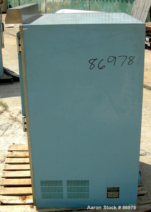 USED: Blue M mechanical convection oven, model POM-256G-1X. Stainlesssteel chamber 25" wide x 20" high x 20" deep, 5.8 cubic feet interiorvolume. Temperature range 343 deg C/650 deg F. Hinged front d...