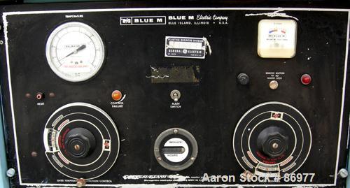 Used Blue M Mechanical Convection Oven, Model POM-256G-1. 304 stainless steel chamber 25" wide x 20" high x 20" deep, 5.8 cubic feet interior volume. Temperature range 343 Degrees C/ 650 Degrees F. H...
