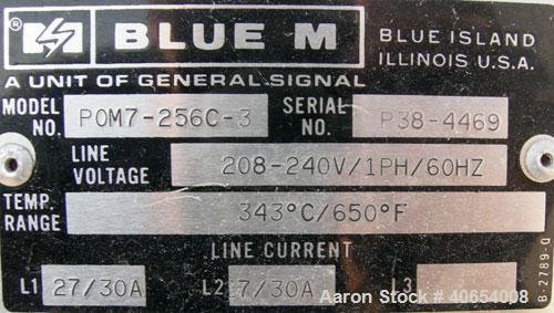 Used Blue M Mechanical Convection Oven, Model POM7-256C-3