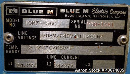 Used Stainless Steel Blue M Mechanical Convection Oven, Model POM7-256C