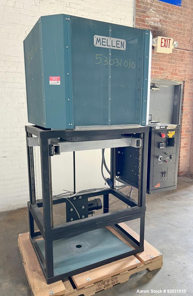 Used- Mellen Microtherm CD Crucible Furnace, Model CD16-12X12X12. Chamber approximately 12" x 12" x 12". Electrically heated...