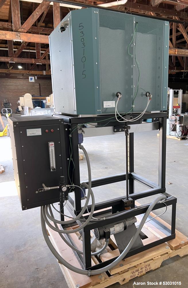 Used- Mellen Microtherm Furnace, Model CS15.5-12X12X12. Chamber approximately 12" x 12" x 12". Electrically heated. Motorize...