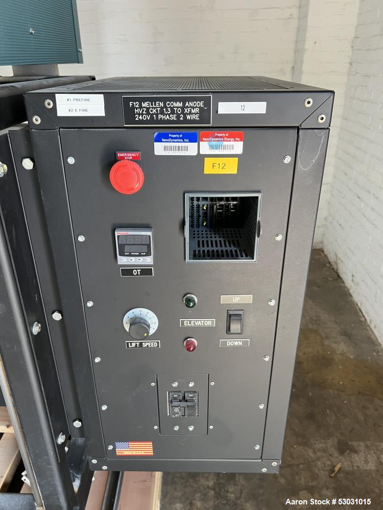 Used- Mellen Microtherm Furnace, Model CS15.5-12X12X12. Chamber approximately 12" x 12" x 12". Electrically heated. Motorize...