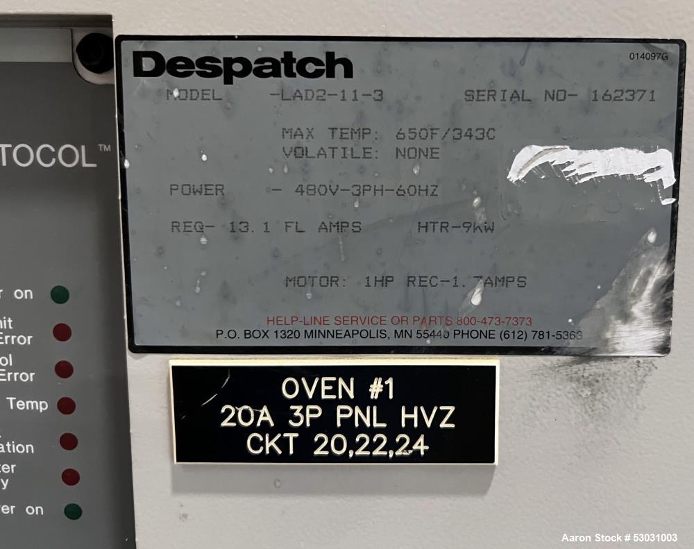Despatch LAD Series Oven, Model LAD2-11-3