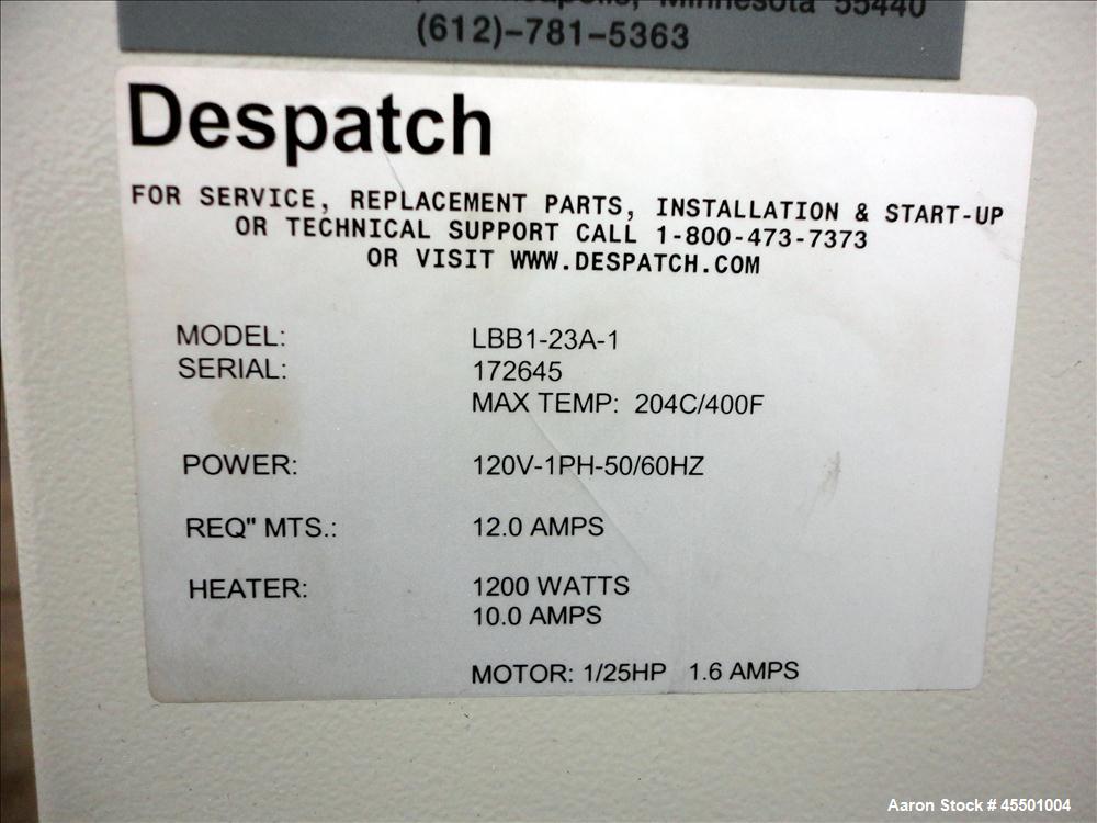 Used Stainless Steel Despatch Oven, Model LBB1-23A-1