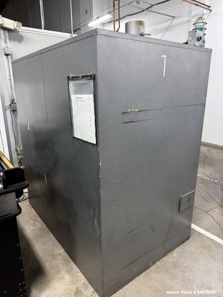 Used Despatch Industries Electric Oven, model V-34 STD, 6-Shelves.  . Rated for 500°F max, with a 12-kW electric heater drawing 28.9 amps. Operates on 240V, 3-phase, 60 Hz power with 120V control vol...