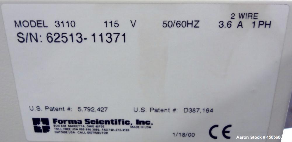 Forma Scientific Single Chamber CO2 Water Jacketed Incubator, Model 3110