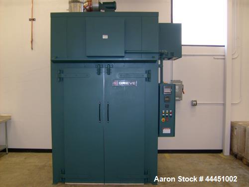 Used- Grieve Walk In Oven, Model WTH446-500. Built 2011. Max temp 500 deg f. Work space dimensions: 48" wide x 48" deep x 72...