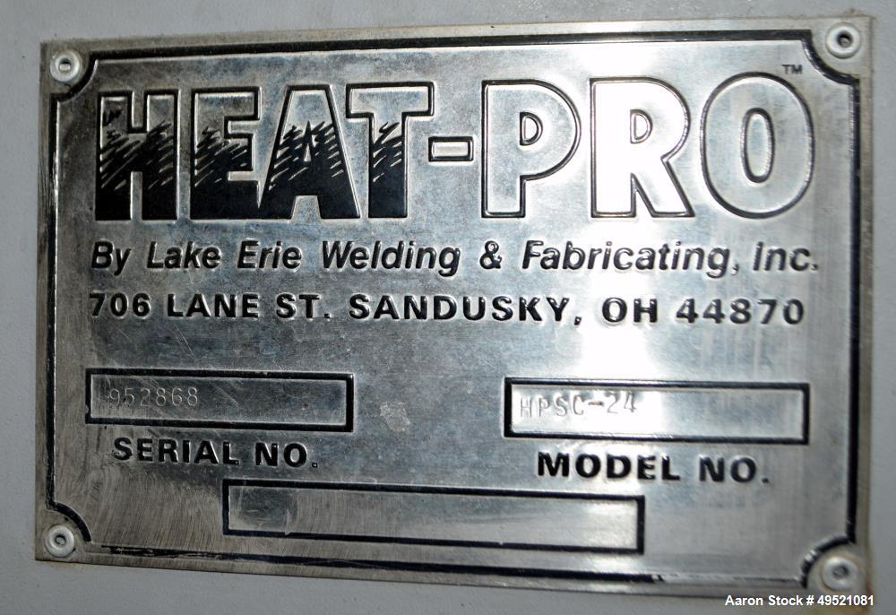 Used Heat-Pro Steam Drum Heating Cabinet, Model HPSC-24, Carbon steel. (24) 55 Gallon drum capacity, saturated steam up to 200 psig, 250 square feet heating surface. (3) Hinged front doors. Includes ...