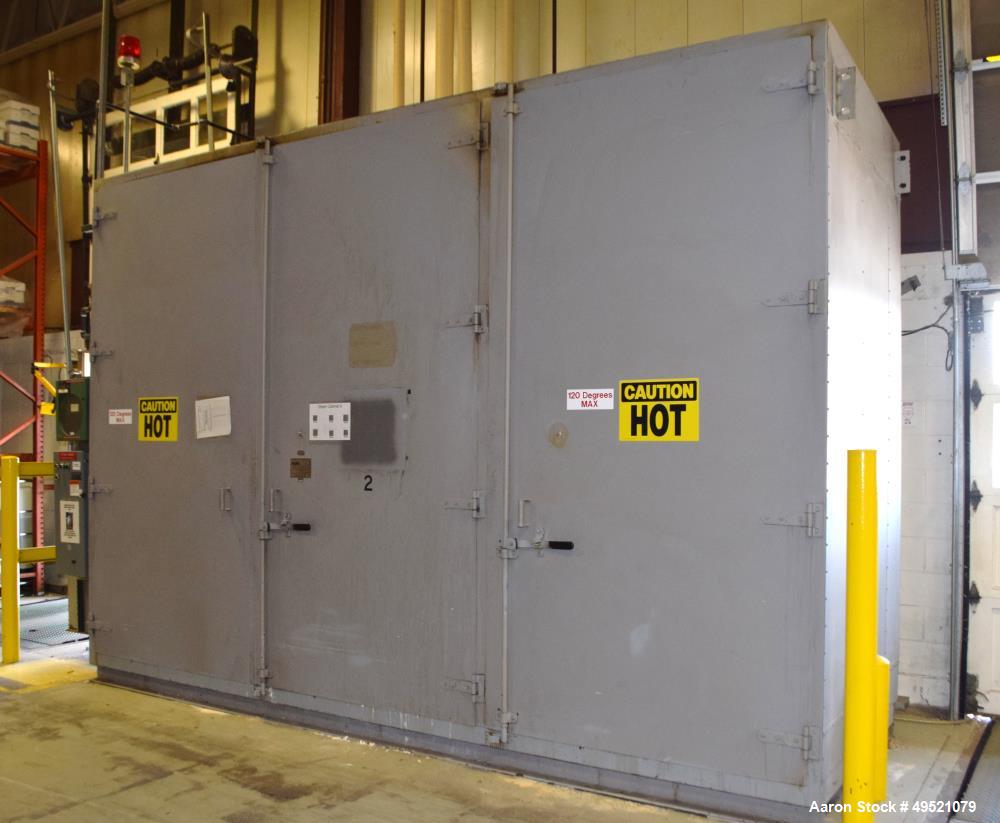 Used Heat-Pro Steam Drum Heating Cabinet, Model HPSC-24, Carbon steel. (24) 55 Gallon drum capacity, saturated steam up to 200 psig, 250 square feet heating surface. (3) Hinged front doors. Includes ...