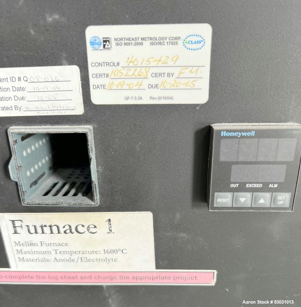 Used- Mellen Microtherm Furnace, Model MT16-16X16X16-1Z. Chamber Approximate 16" x 16" x 16". Electrically heated. Honeywell...