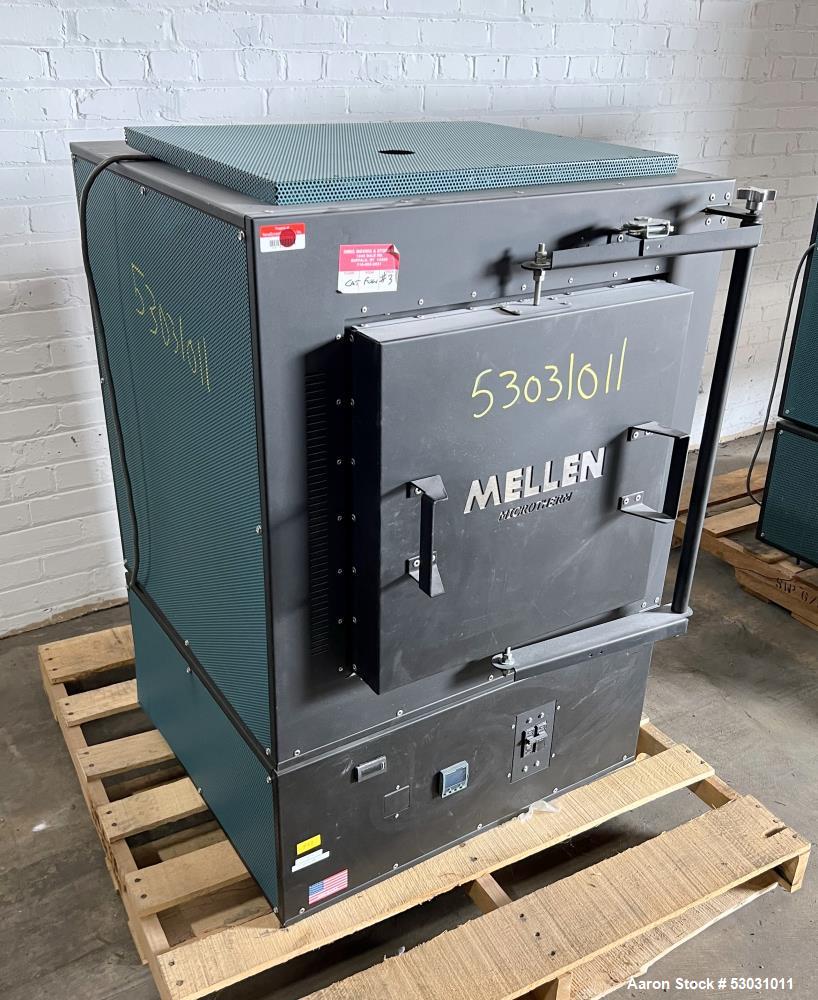 Used- Mellen Microtherm Furnace, Model MTB15.5-12X12X12. Chamber size approximately 12" x 12" x 12". Electrically heated. Te...