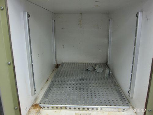 Used Napco Vacuum Oven, Model 3640-7. Chamber measures approximate 12" wide x 12" tall x 19" deep. Glass front door. 1/60/120 volt, 400 watt.