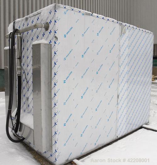 Used Jeil Machine Company Drying Oven, 304 stainless steel. Internal 48" wide x 72" tall x 110" deep, approximate maximum temperature 160 deg C (266 deg F). Hinged front door.