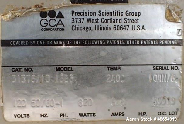 Used Precision Scientific Convection Oven, Model 16EG