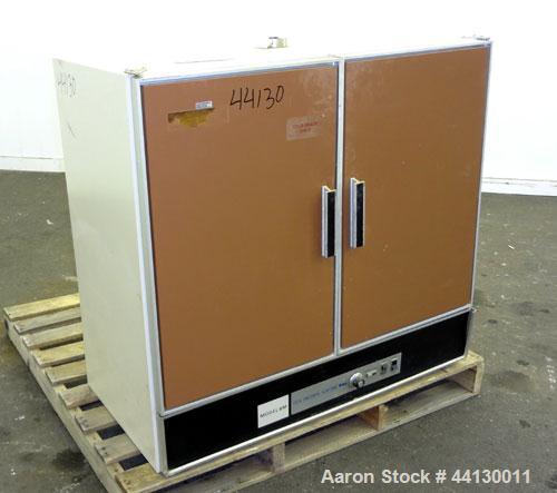 Used Precision Scientific Gravity Convection Incubator, Model 6M, 321 Stainless Steel. Approximate 10 Cubic feet. Temperature range to approximate 70 degrees C. Chamber approximate 36” long x 17-1/2”...