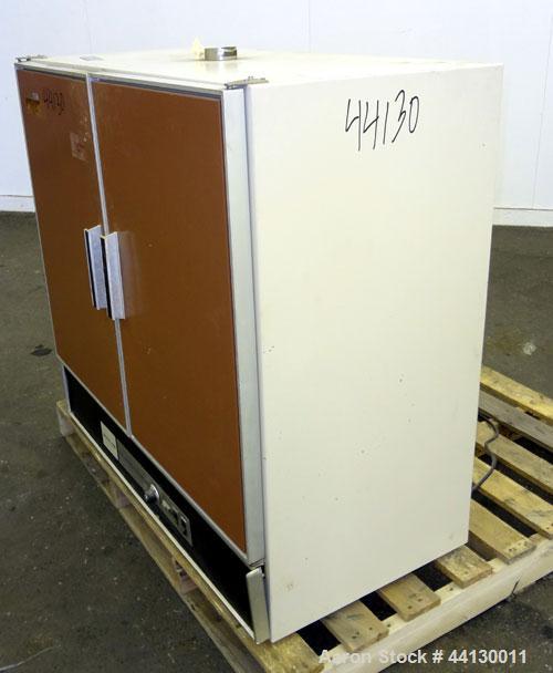 Used Precision Scientific Gravity Convection Incubator, Model 6M, 321 Stainless Steel. Approximate 10 Cubic feet. Temperature range to approximate 70 degrees C. Chamber approximate 36” long x 17-1/2”...
