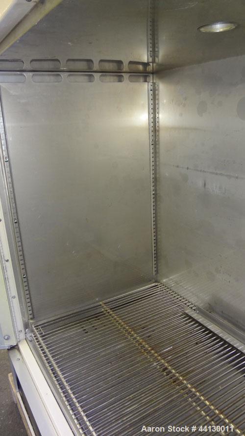 Used Precision Scientific Gravity Convection Incubator, Model 6M, 321 Stainless Steel. Approximate 10 Cubic feet. Temperature range to approximate 70 degrees C. Chamber approximate 36” long x 17-1/2”...