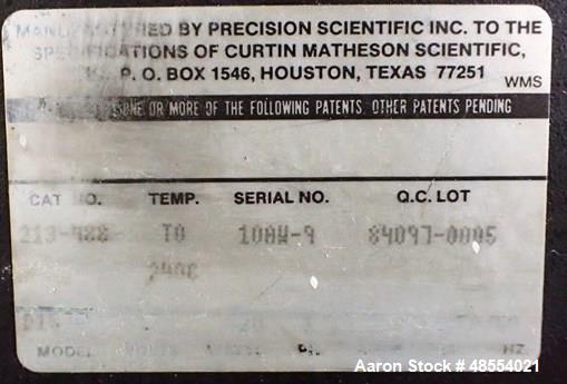 Used Precision Scientific Convection Oven,