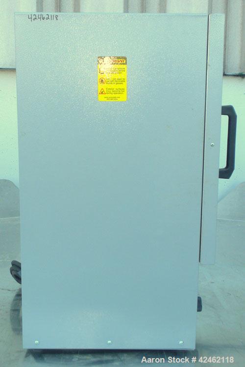 Used Quincy GC Series Lab Oven, Model 30GC, Carbon Steel. Temerature range 450 deg.f. (232 c). 1/60/115 volt, 1200 watts. Chamber 2 cubic feet, 18’’ wide x 15.63’’ tall x 12’’ deep. Hinged front door.