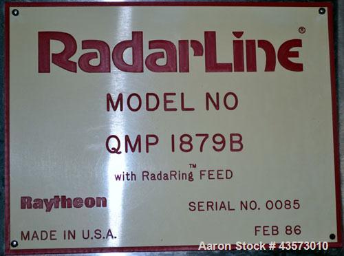 Used Stainless Steel Raytheon Radar Line Microwave Oven, Model QMP 1879B