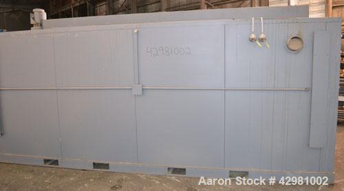Used Benko Products Sahara Electric Drum Heater, Model 036E12-CS, Carbon Steel. Interior 172’’ wide x 55’’ deep x 48’’ tall. Capacity 12 drums, (6) 1.5 kw electric heating elements, temperature range...