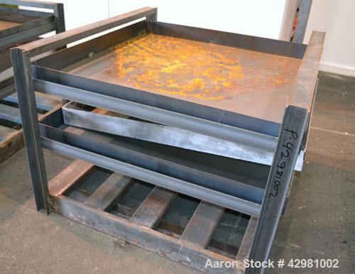 Used Benko Products Sahara Electric Drum Heater, Model 036E12-CS, Carbon Steel. Interior 172’’ wide x 55’’ deep x 48’’ tall. Capacity 12 drums, (6) 1.5 kw electric heating elements, temperature range...