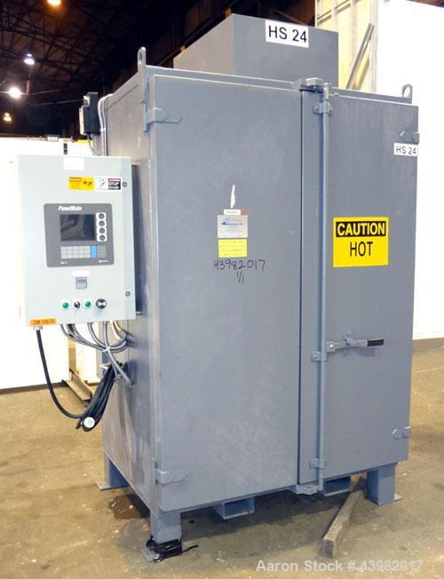 Used Benko Products Drum Hot Box, Model C6ECB-1S. 304 Stainless steel interior. Chamber dimensions with the doors closed is 33” Front to Back x 52” Left to Right x 75 ½” High.(2) Front hinged doors, ...