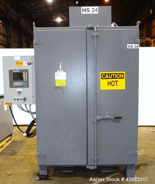 Used Benko Products Drum Hot Box, Model C6ECB-1S. 304 Stainless steel interior. Chamber dimensions with the doors closed is 33” Front to Back x 52” Left to Right x 75 ½” High.(2) Front hinged doors, ...