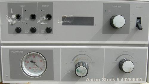 Used Scientific Products vacuum drying oven, 1 cubic foot capacity, model DP-32, 304 stainless steel. Chamber 12" wide x 12" tall x 12" deep. (2) shelves, provision for (4) total. 60 hz, 115 volt, 10...