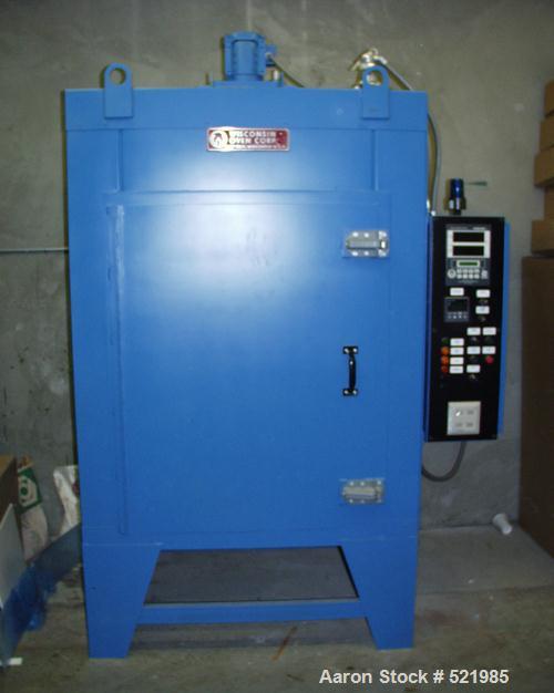 USED: Wisconsin oven, model SB324. Internal dimensions: 36" wide x 24" long x 48" high. Outside dimensions: 74" wide x 42" long x 108" high. Oven is rated at 650 deg F, 240 volts/3 ph/60 cy.