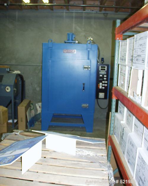 USED: Wisconsin oven, model SB324. Internal dimensions: 36" wide x 24" long x 48" high. Outside dimensions: 74" wide x 42" long x 108" high. Oven is rated at 650 deg F, 240 volts/3 ph/60 cy.