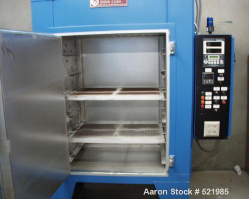 USED: Wisconsin oven, model SB324. Internal dimensions: 36" wide x 24" long x 48" high. Outside dimensions: 74" wide x 42" long x 108" high. Oven is rated at 650 deg F, 240 volts/3 ph/60 cy.
